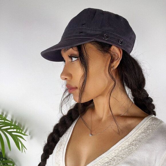 Vintage Y2K OP Gray Retro Indie Gorpcore Urban Military Style Unisex Cap / OS - Picture 2 of 7